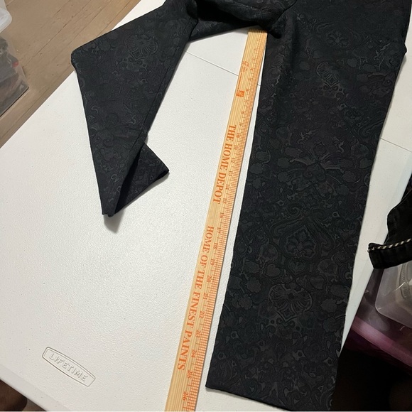 Kobi Halperin Black Pants Damask Jacquard Print Size 6 U - Picture 6 of 8
